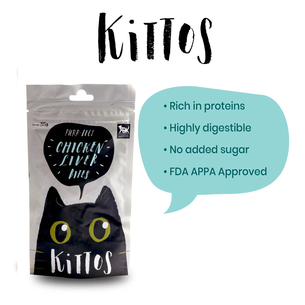 Kittos Chicken Liver Bites 35g