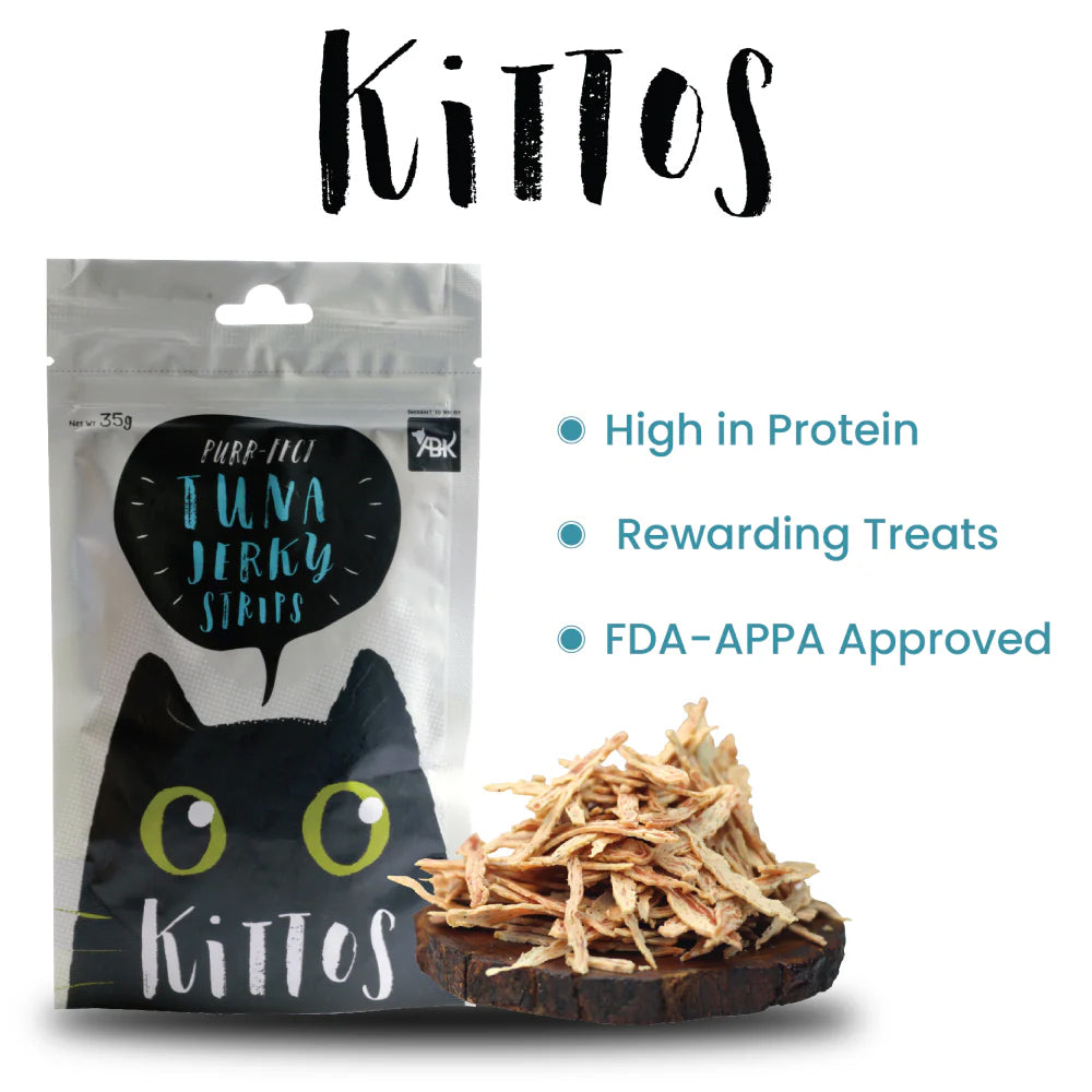 Kittos Tuna Jerky Strips 35g
