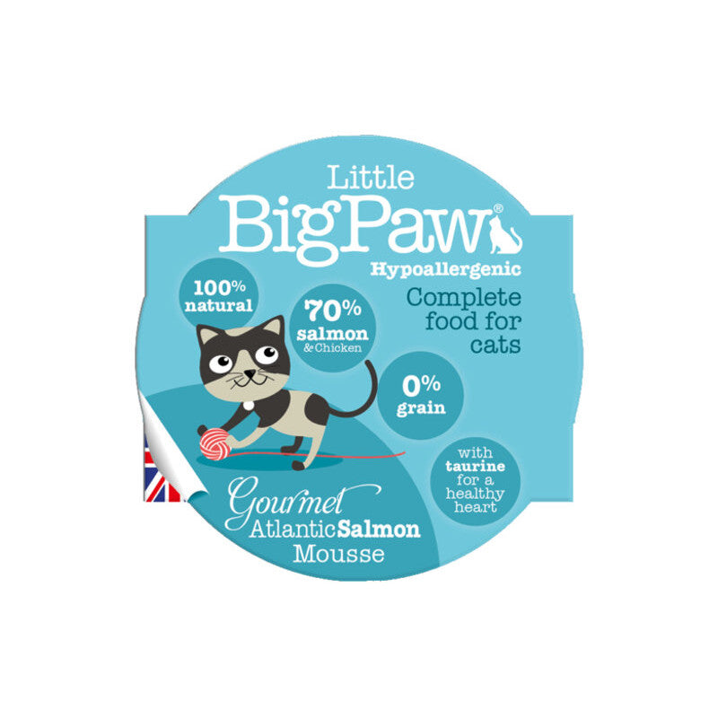 Little Big Paw Atlantic Salmon Mousse Cat Food 85g