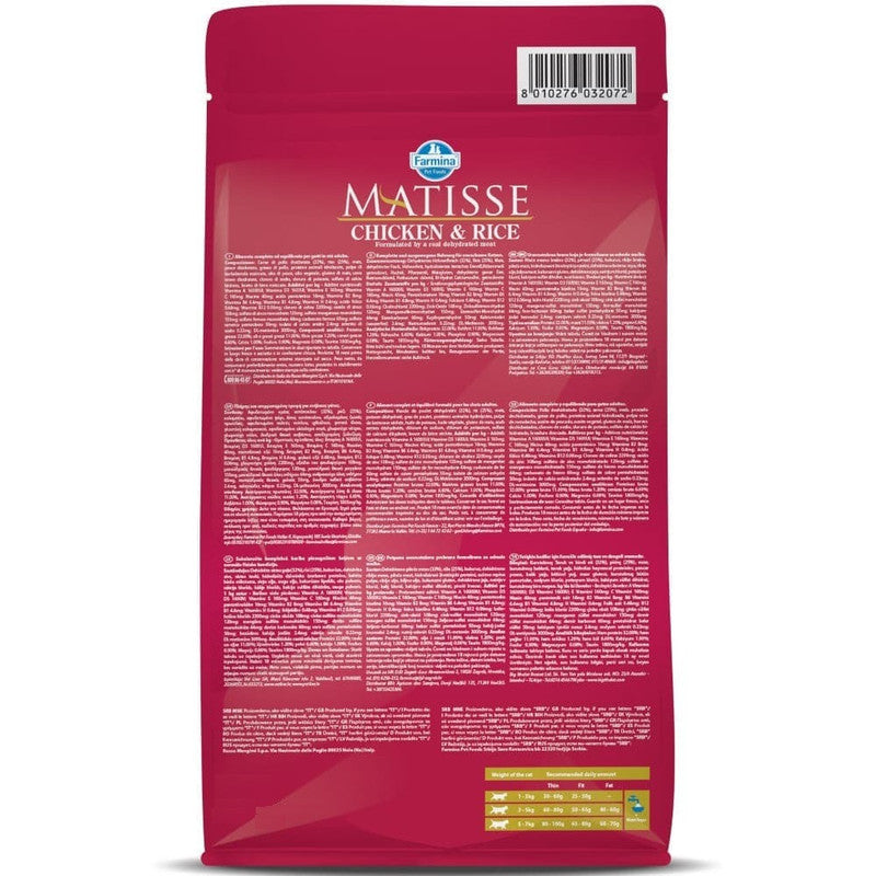 Matisse Chicken & Rice Cat Dry Food Adult 10Kg