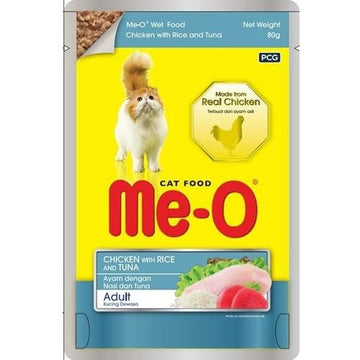 Me-O Chicken With Rice And Tuna 80g ( Multi-Pack)