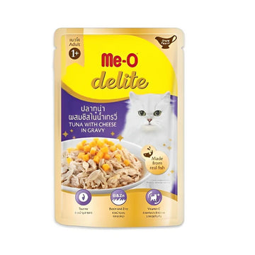 Me-O Delite Tuna With Cheese in Gravy 70g ( Multi-Pack)