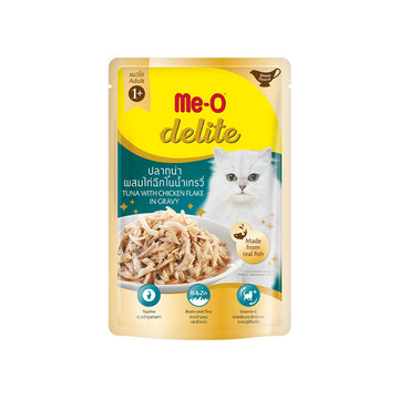 Me-O Delite Tuna With Chicken Flakes In Gravy 70g ( Multi-Pack)
