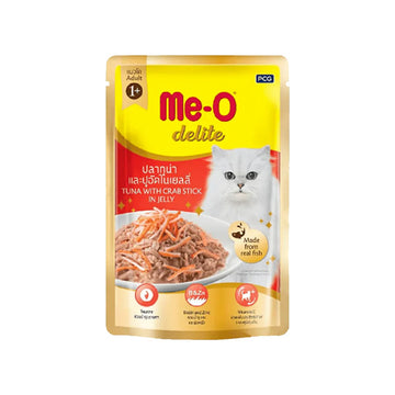 Me-O Delite Tuna With Crab stick in jelly ( Multi-Pack)