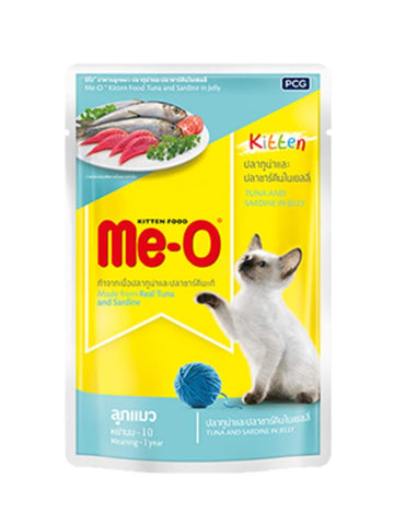 Me-O Kitten Tuna n Sardine in Jelly 80g ( Multi-Pack)