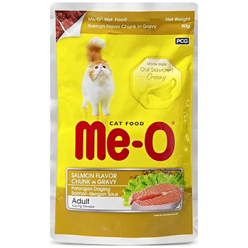 Me-O Salmon Flavor Chunks in Gravy 80g ( Multi-Pack)