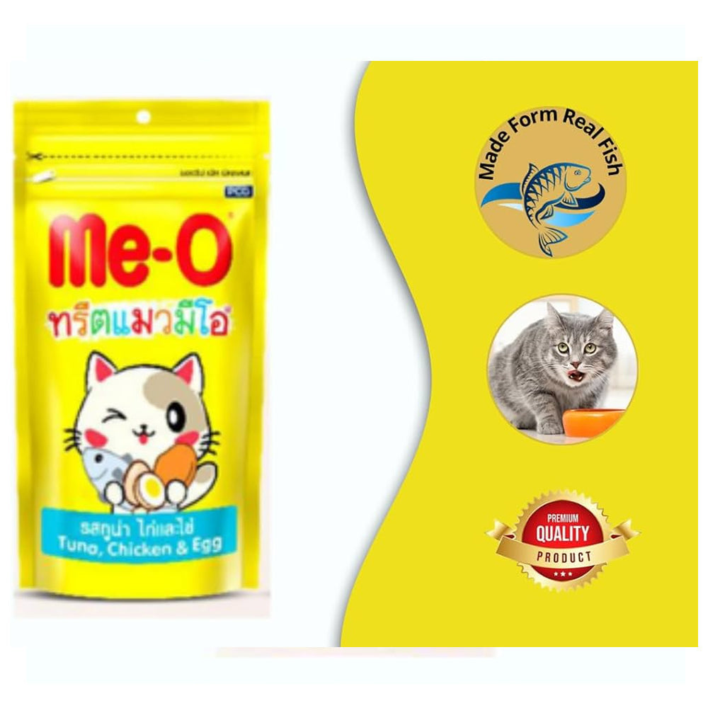 Me-O Cat Treat Tuna Chicken n Egg 50gm