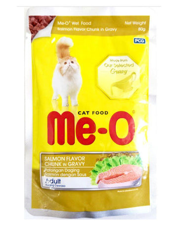 Me-O Salmon Flavor Chunks in Gravy 80g