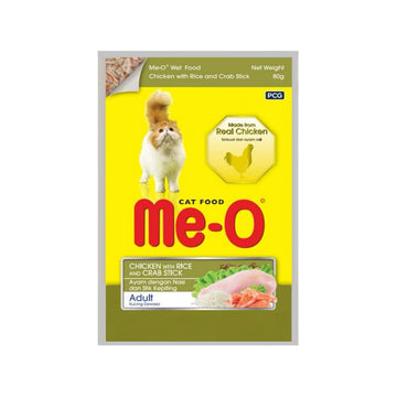 Me-o Chicken with Rice n Crab 80g ( Multi-Pack)