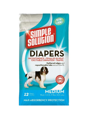 Simple Solution Diapers M (pack of 12)