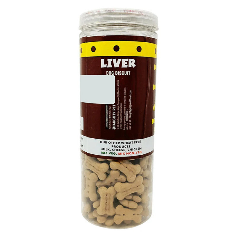 Naughty Pet Liver Biscuit 550g