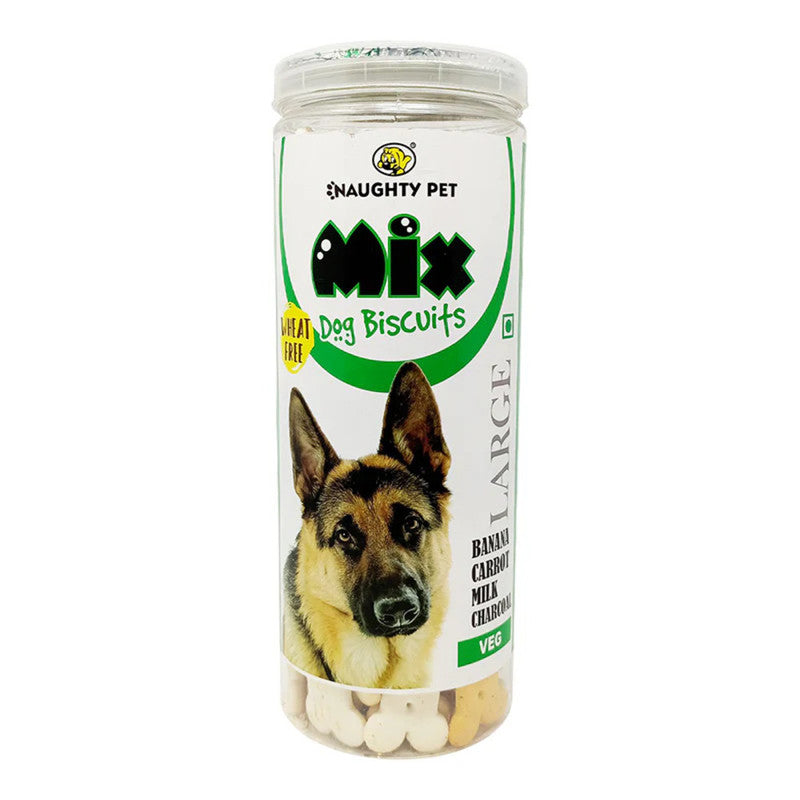 Naughty Pet Mix Large Dog Veg Biscuit 550g
