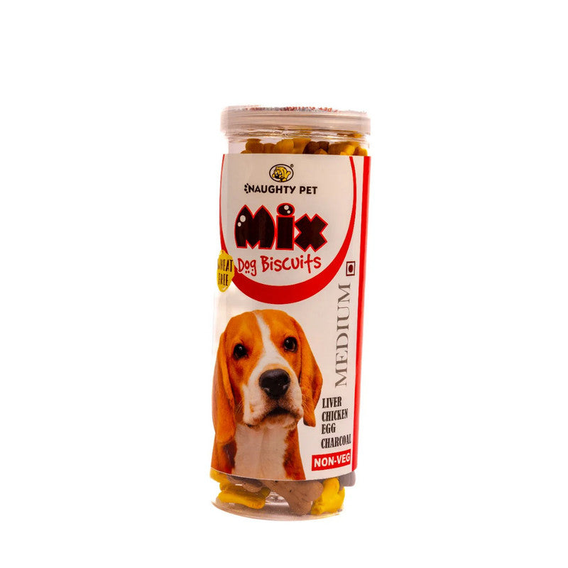 Naughty Pet Mix Medium Dog Biscuits 500g