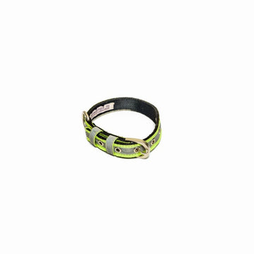 PetWale Reflective Green Belt Collar (Small)