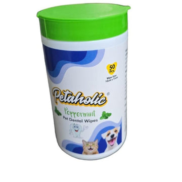 Petaholic Peppermint Pet Dental Wipes 50pcs