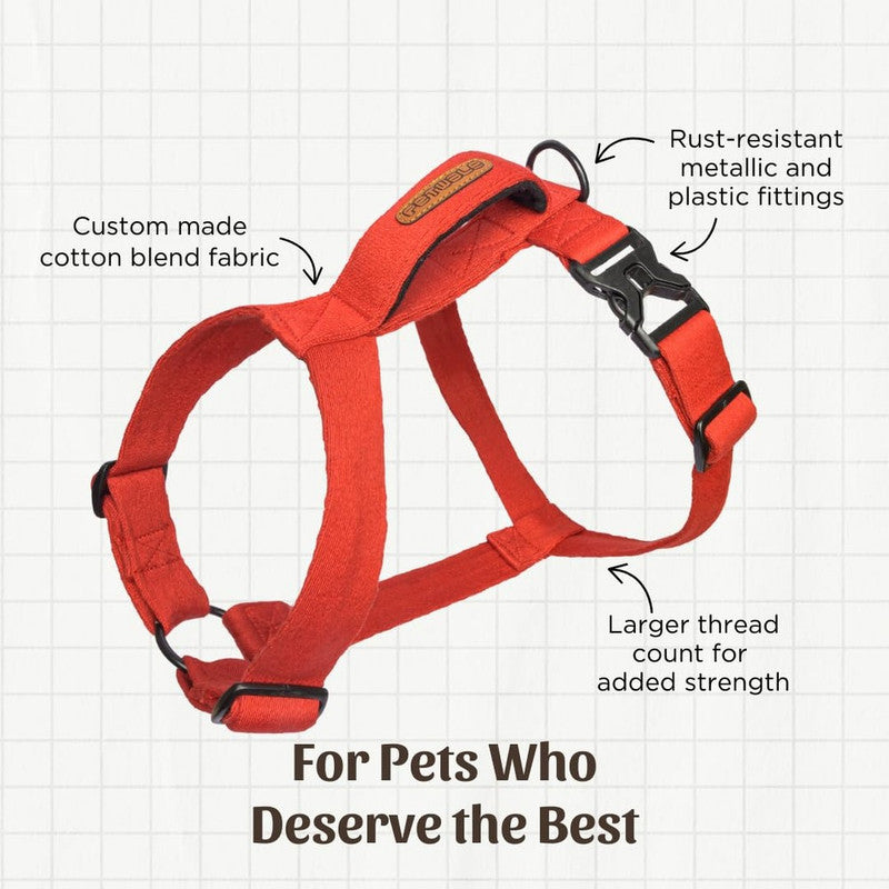 Petwale Red H-Harness (Medium)