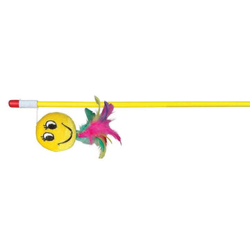 Playing Rod With Smiley Cat Toy