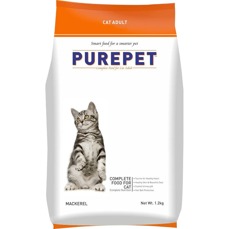 Purepet Mackerel Cat Adult 1.2kg