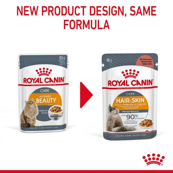 Royal Canin Intense Beauty Wet Cat Food 85g ( Multi-Pack )