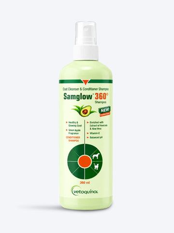 Samglow Coat Cleanser & Conditioner Shampoo 360Ml