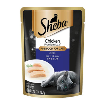 Sheba Premium Adult Chicken Loaf 70g