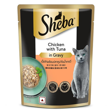 Sheba Chicken with Tuna Gravy 70g