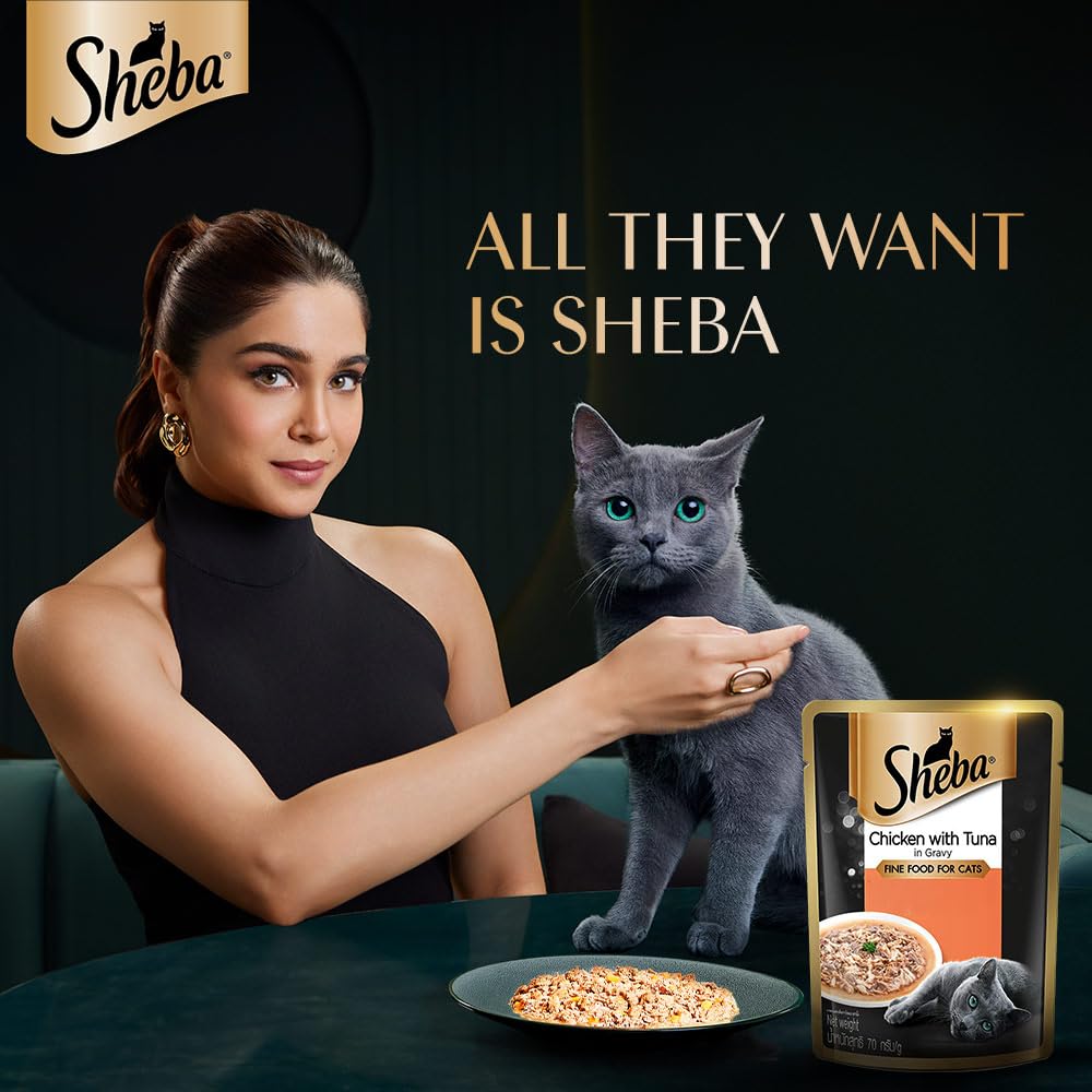 Sheba Premium Chicken with Tuna in Gravy 70g ( Multi-Pack )