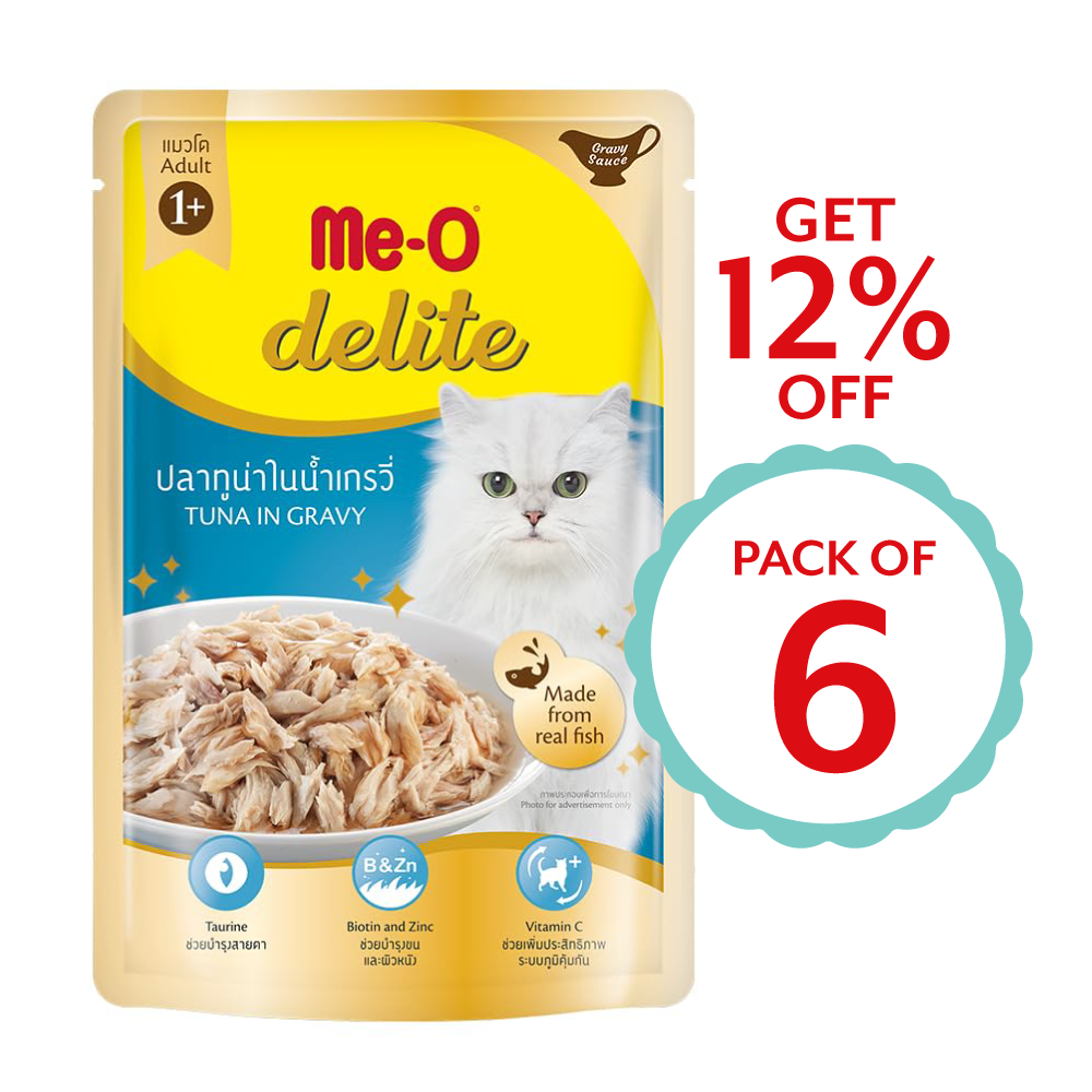 Me-O Delite Tuna In Gravy 70g ( Multi-Pack)