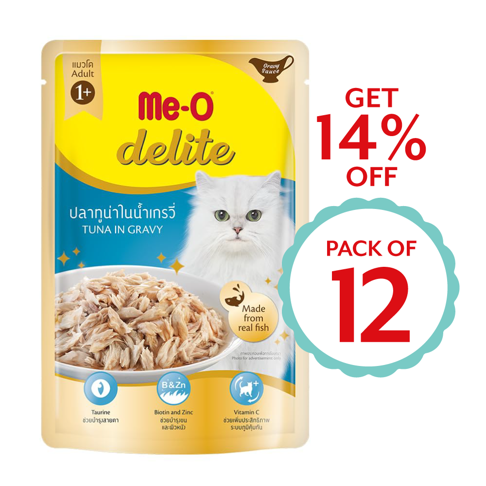 Me-O Delite Tuna In Gravy 70g ( Multi-Pack)