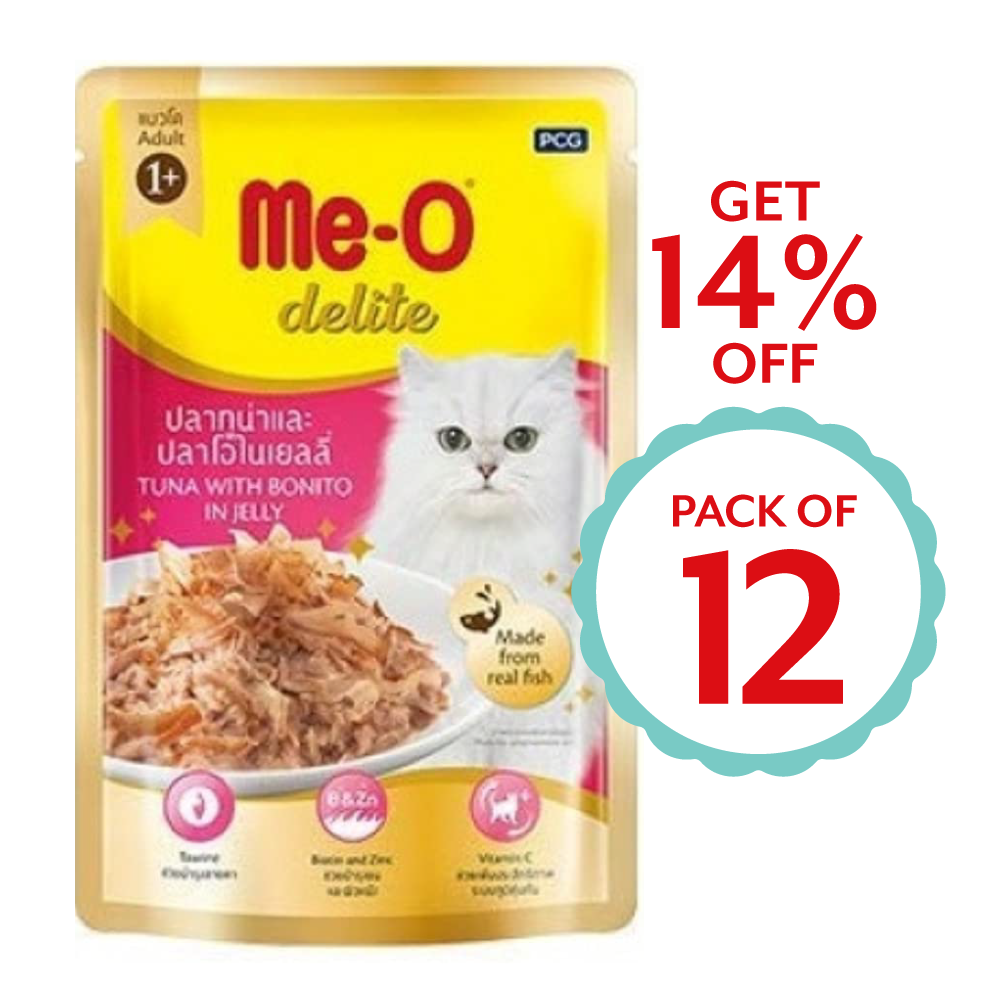 Me-O Delite Tuna With Bonito In Jelly 70g ( Multi-Pack)