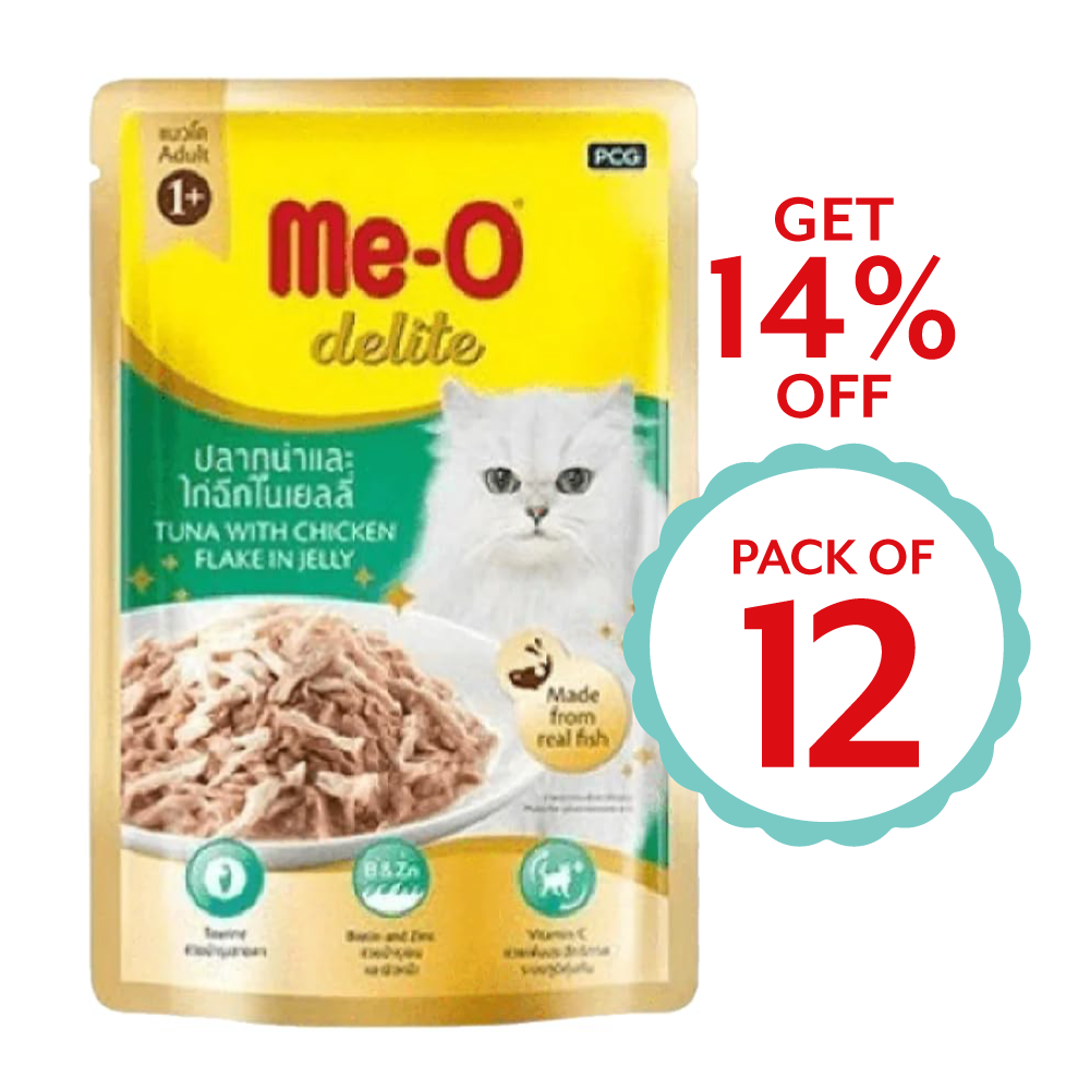 Me-O Delite Tuna With Chicken In Jelly 70g ( Multi-Pack)