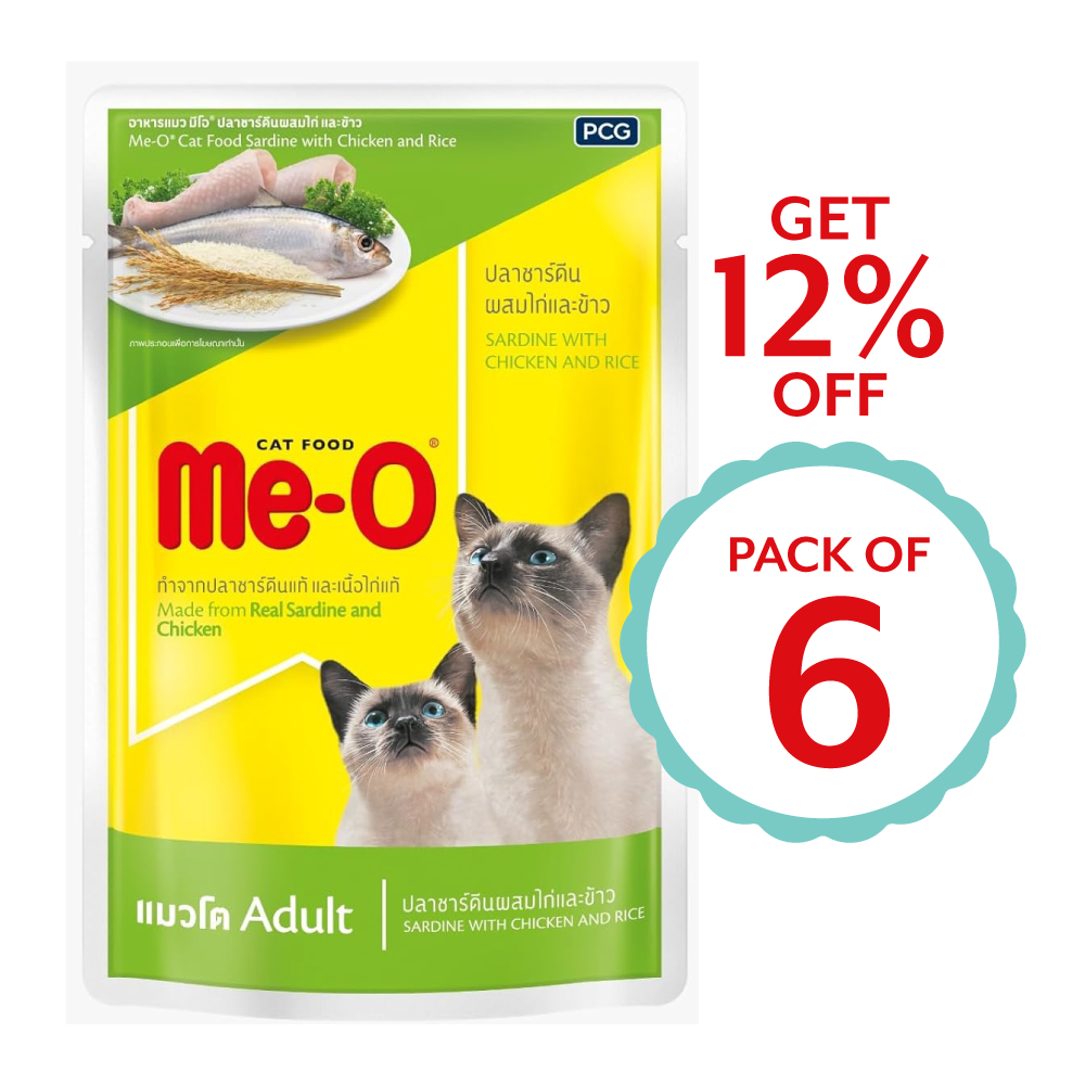 Me-o Chicken with Rice n Crab 80g ( Multi-Pack)
