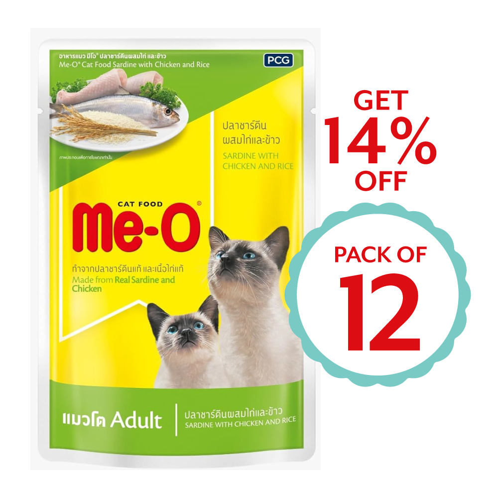 Me-o Chicken with Rice n Crab 80g ( Multi-Pack)