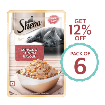 Sheba Skipjack n Salmon 35g ( Multi-Pack )