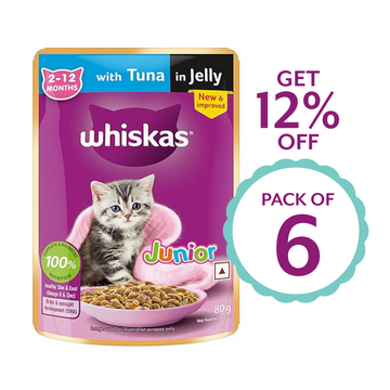 Wiskas Kitten Tuna In Jelly 80g ( Multi-Pack )