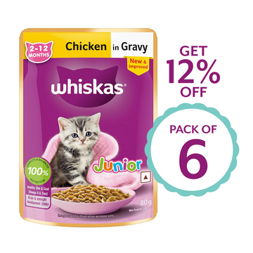 Whiskas Kitten Chicken in Gravy 80g ( Multi-Pack )