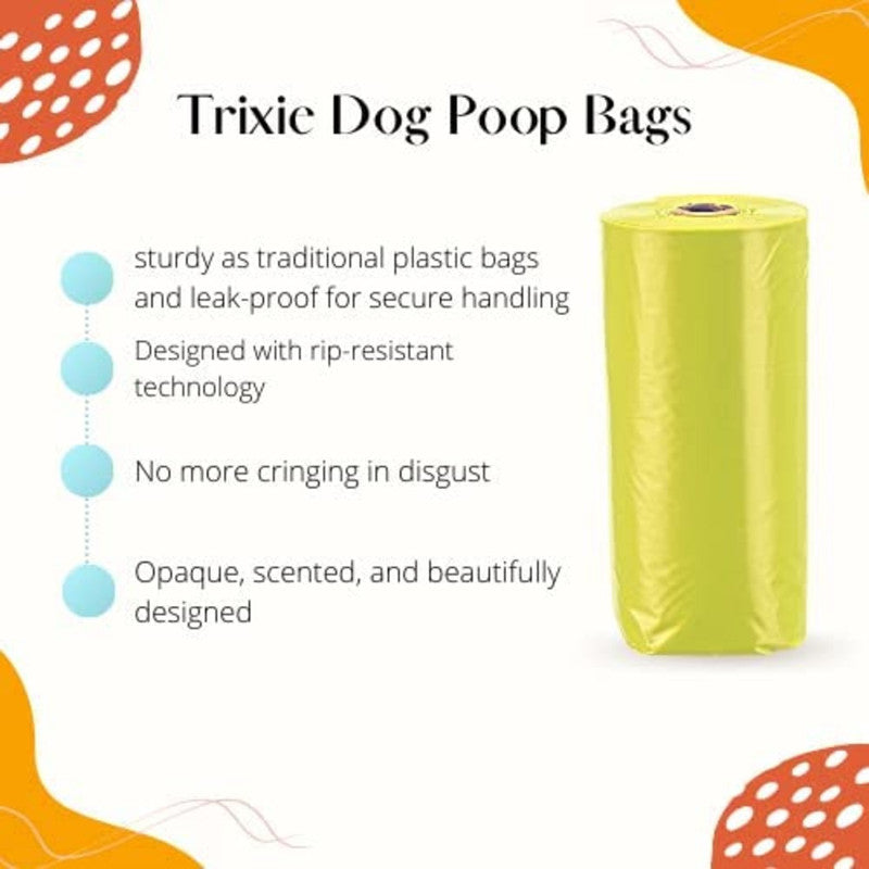 Trixie Dog Poop Bags Lemon Scent Yellow