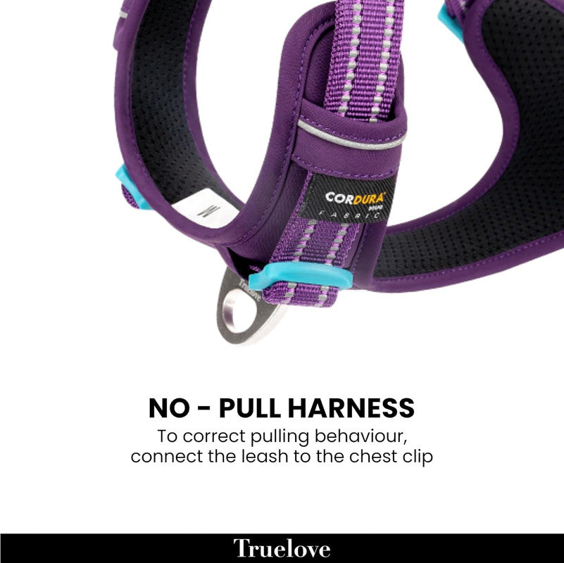 Truelove No Pull Cordura Harness Purple-XL