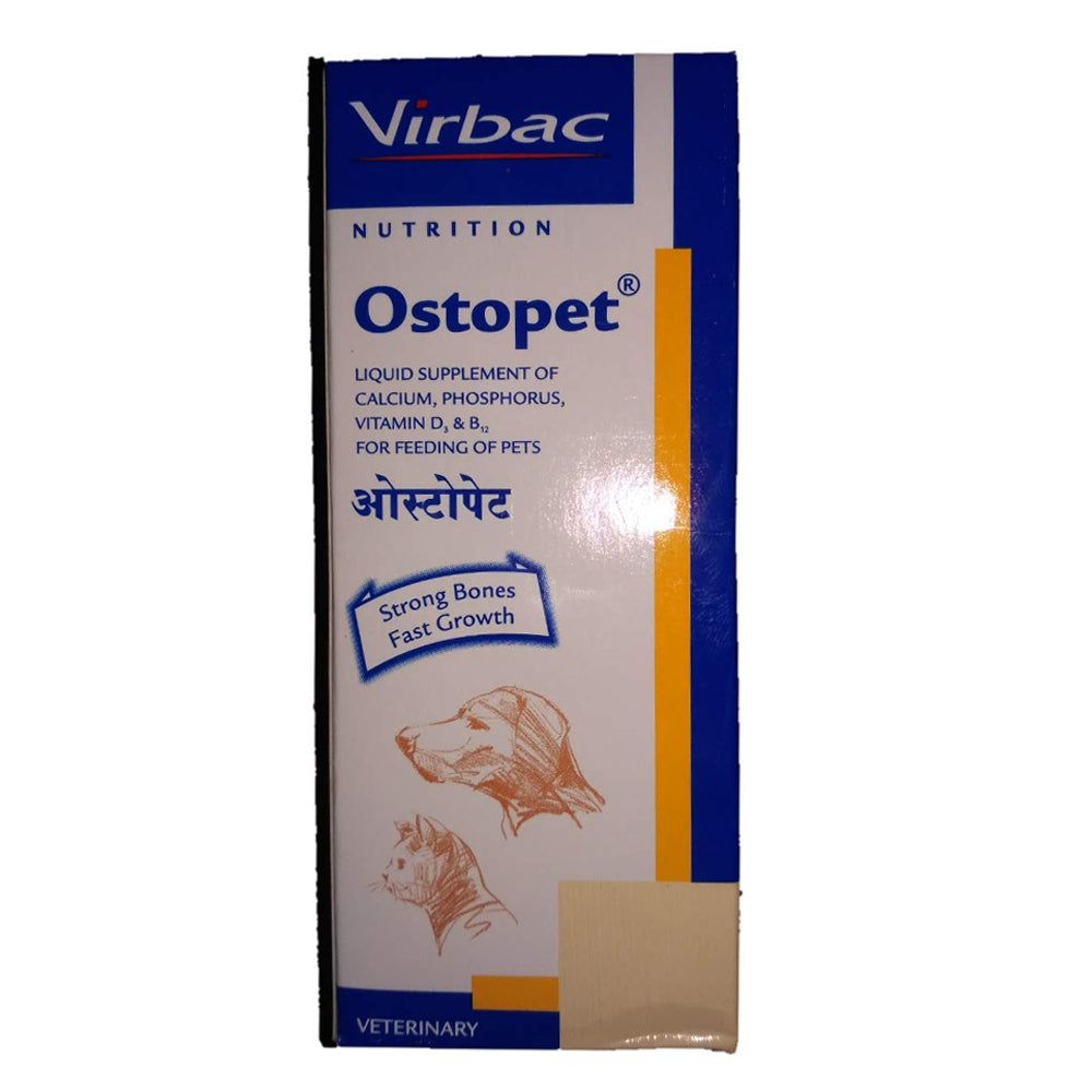 Virbac Ostopet Calcium Phosphrus & Vitamin Supplement 150ml
