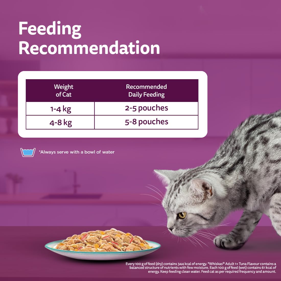 Whiskas Adult Tasty Mix Tuna With Kanikama And Carrot in Gravy 70g ( Multi-Pack )