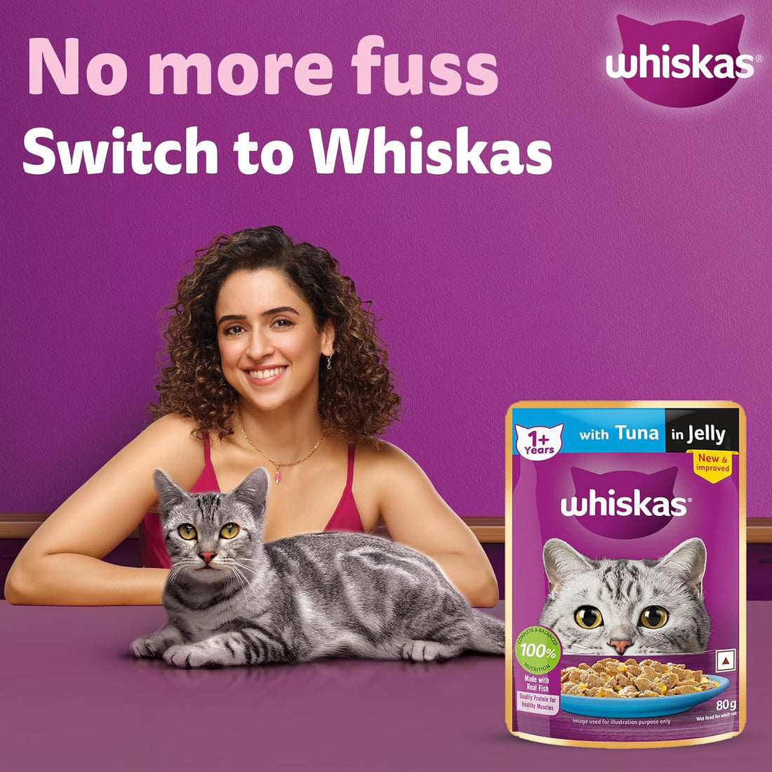 Whiskas Adult Tuna in Jelly 80g ( Multi-Pack )