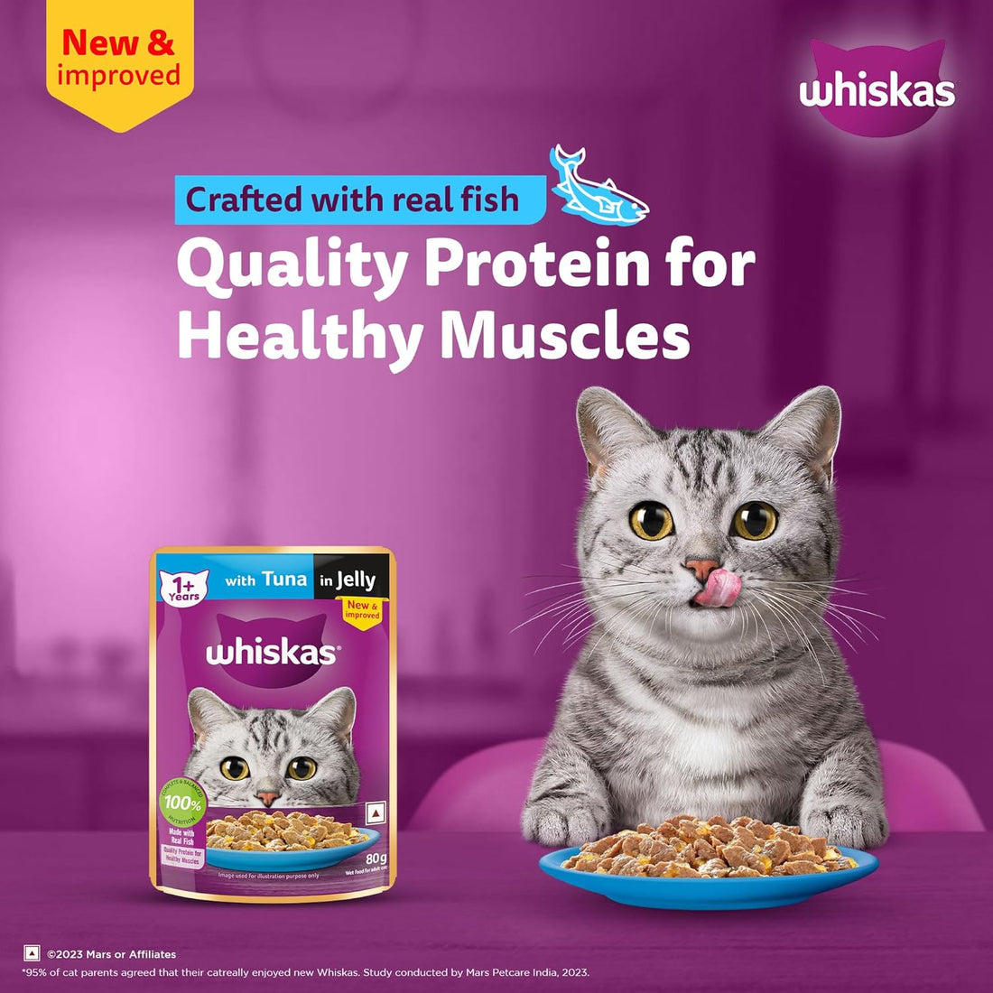 Whiskas Adult Tuna in Jelly 80g ( Multi-Pack )