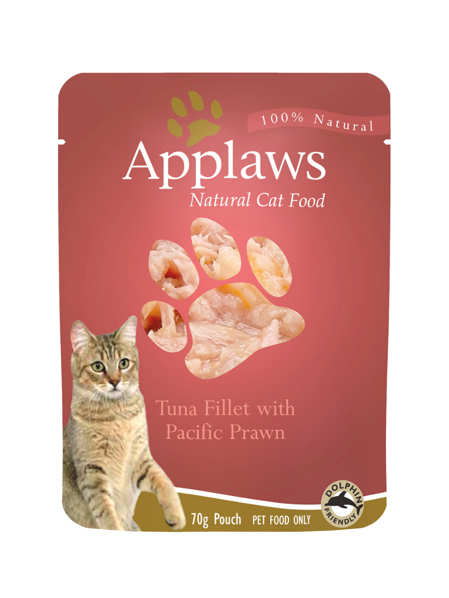 Applaws Cat Pouches - Tuna Fillet With Pacific Prawns 70g