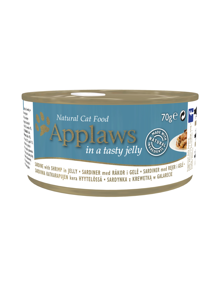 Applaws Cat Tin Sardine With Shrimp With Tasty Jelly 70g