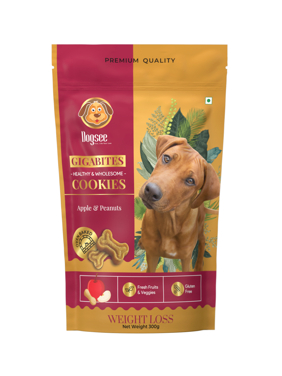 Dogsee Gigabites Apple n Peanuts Cookies 300g