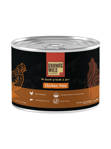 Brunos Wild Essentials Chicken Pate Dog Wetfood 170g