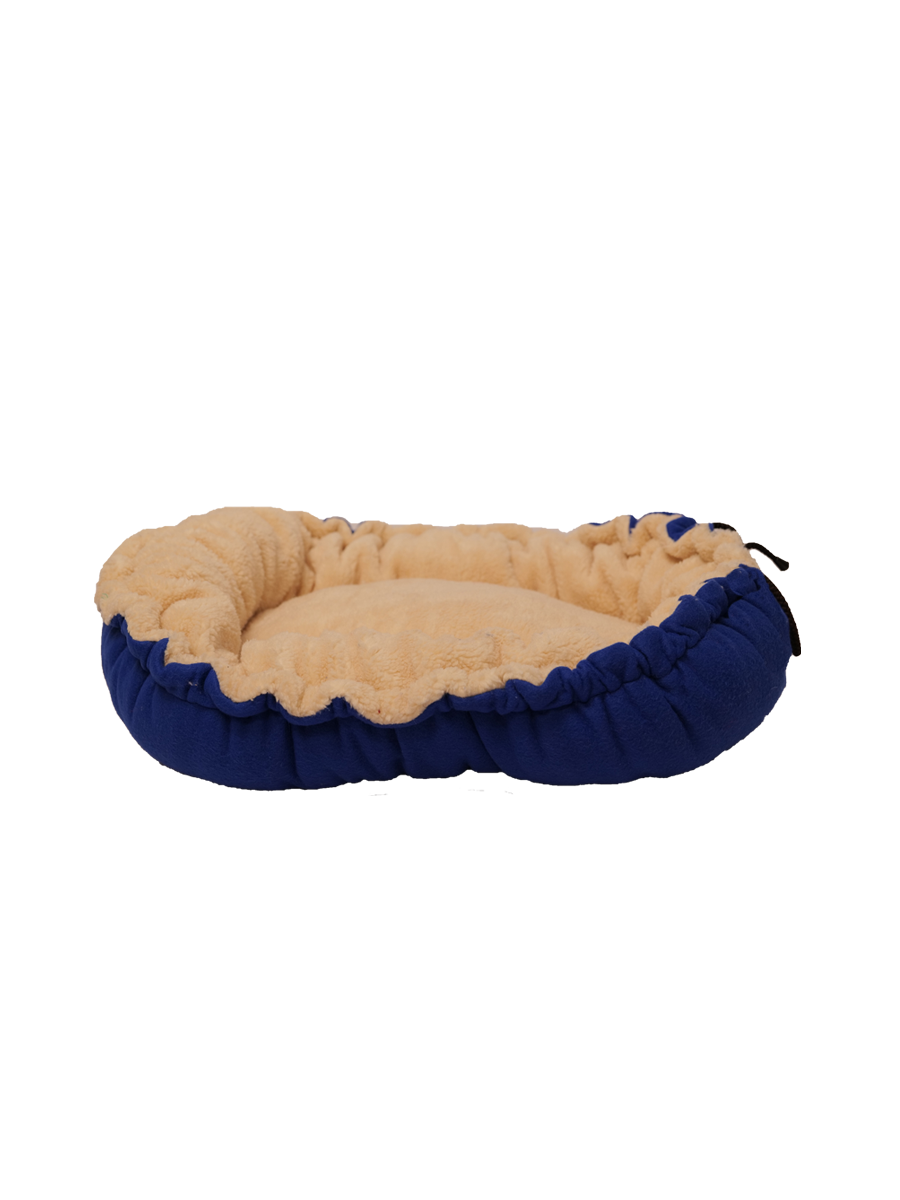 Cat Basics Ultra Soft Reversible Cat Bed Blue & White