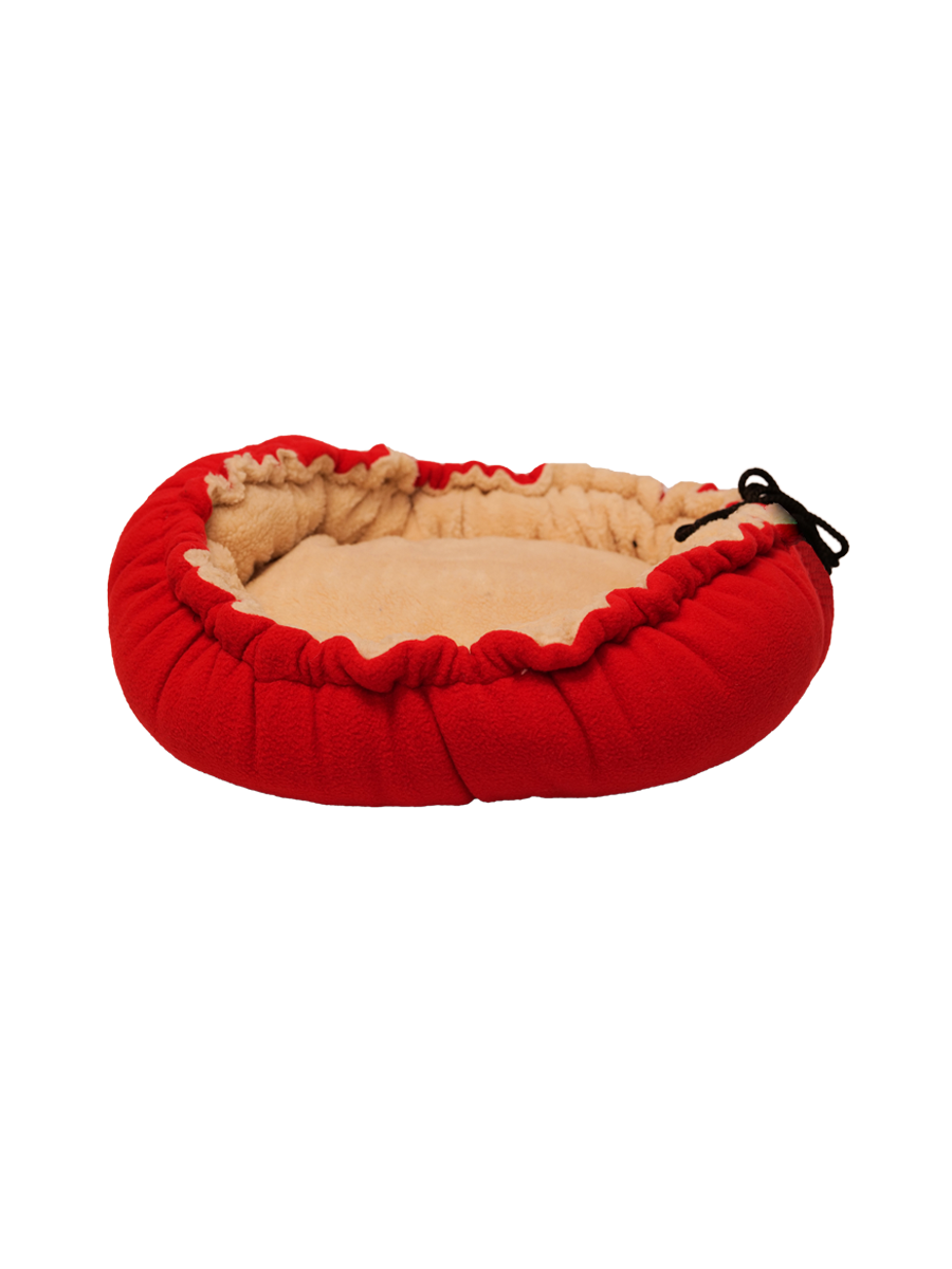 Cat Basics Ultra Soft Reversible Cat Bed Red & White