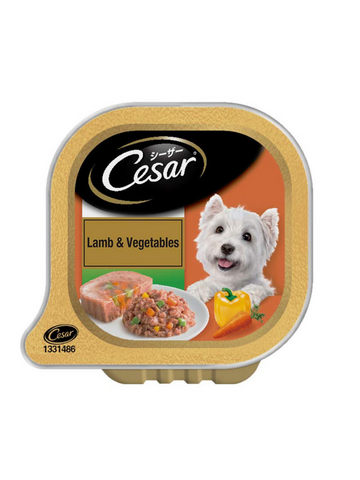 Cesar Lamb & Vegetables Tray 100g