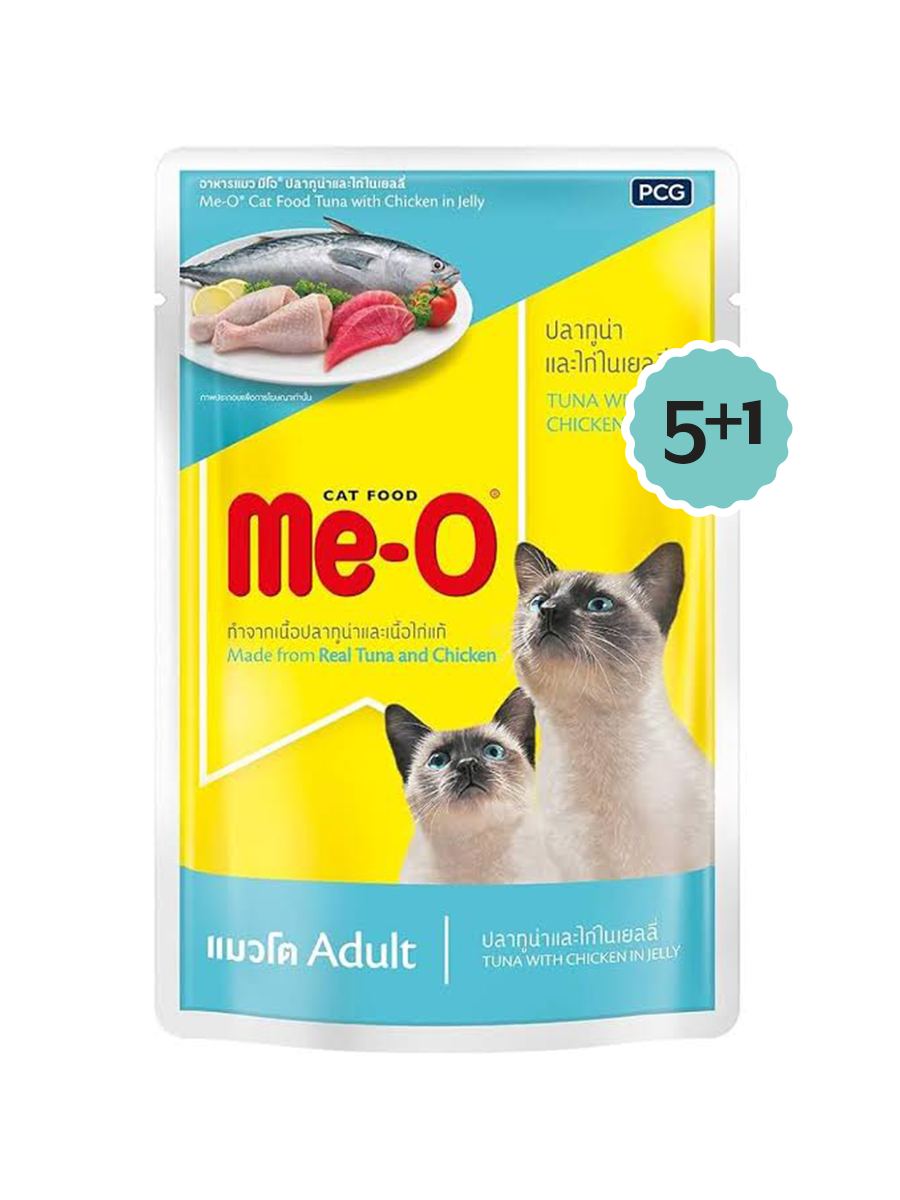 Me-O Tuna with Chicken in Jelly 80g